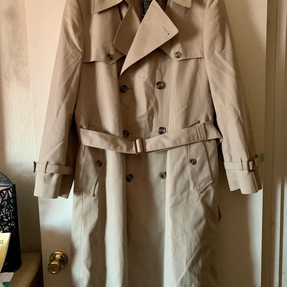 Vintage Christian Dior Monsieur Trench Coat Remov… - image 2